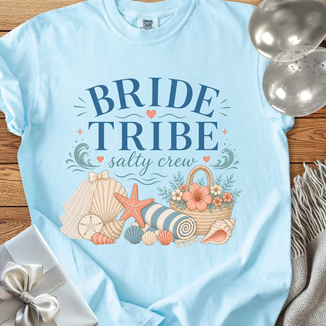 Bride Tribe, Salty Crew - Premium Bridal Party T-Shirt