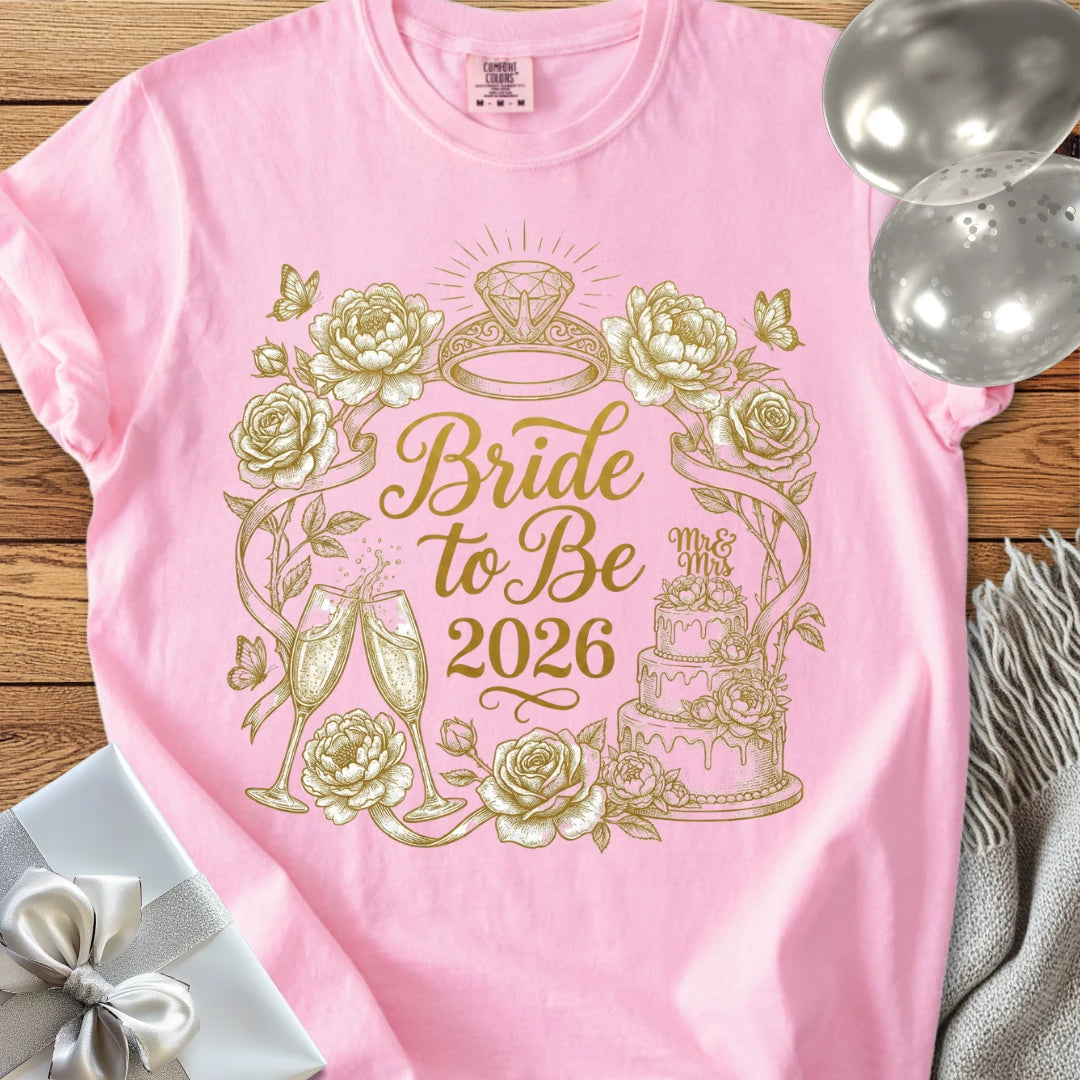 Bride to Be 2026 - Premium Wedding T-Shirt