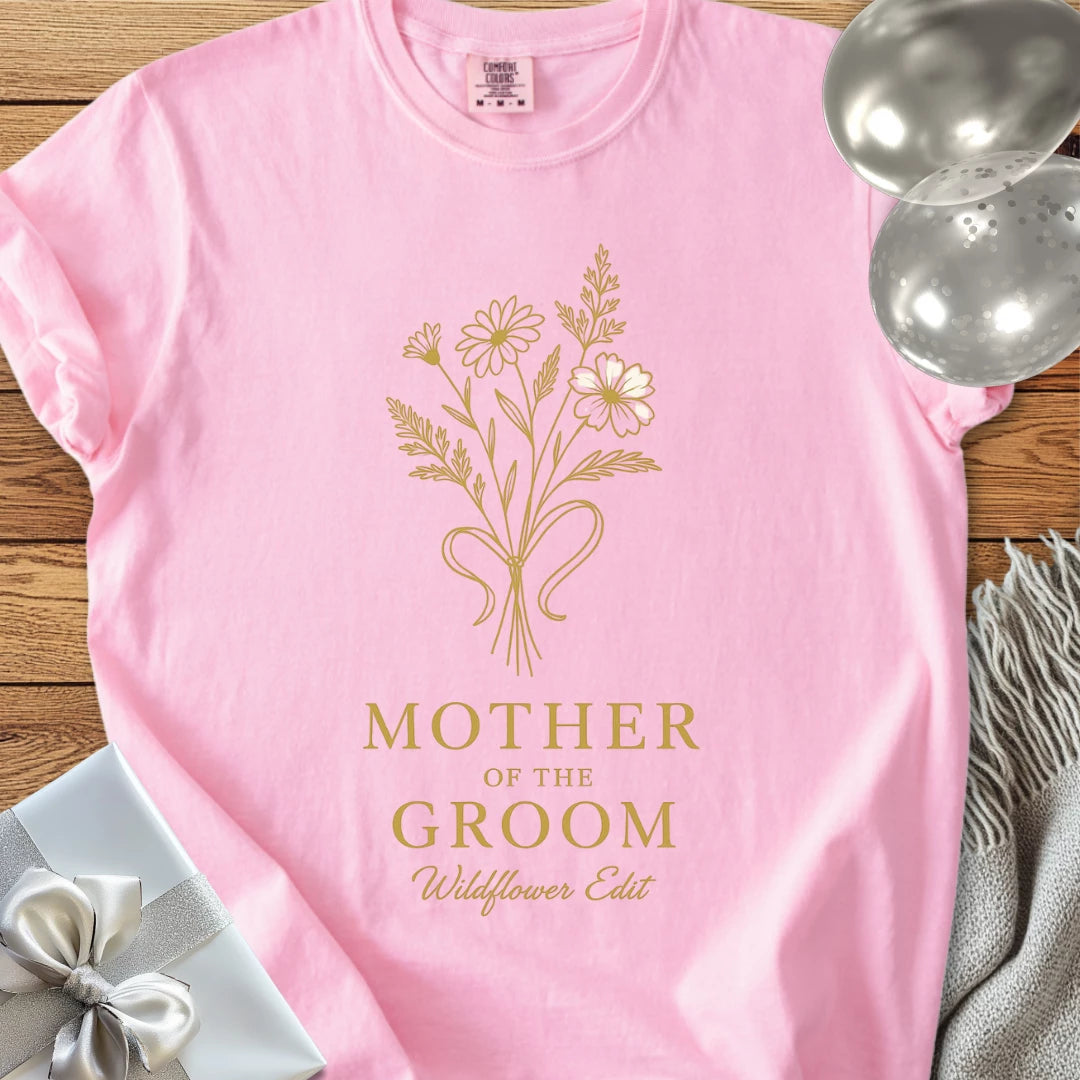 Mother of the Groom, Wildflower Edit - Premium Bridal Party T-Shirt