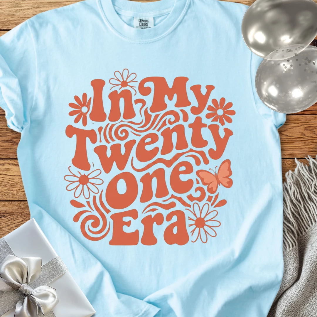 In My Twenty One Era - Premium 21st Birthday T-Shirt