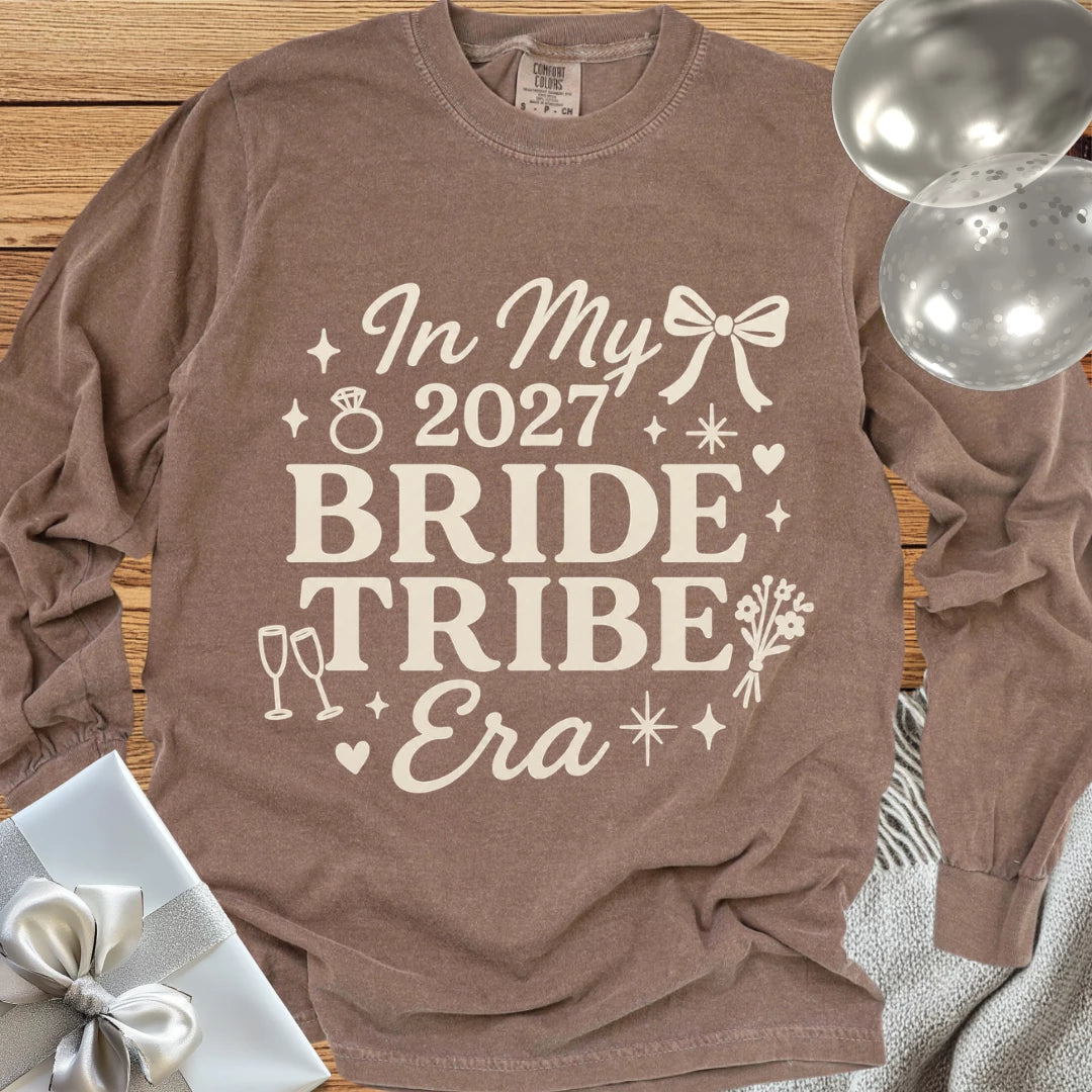 In My Bride Tribe Era - Premium Long Sleeve Wedding T-Shirt