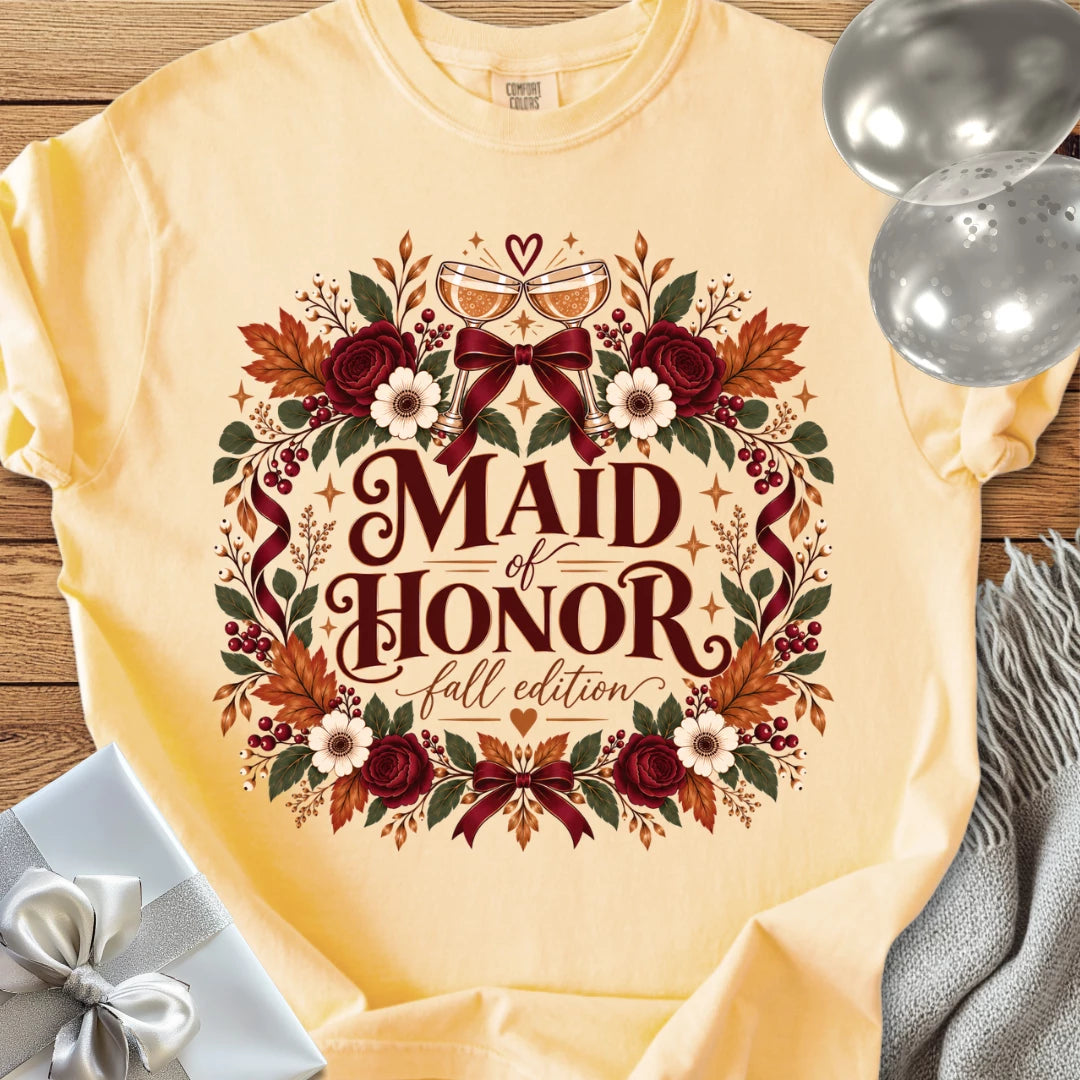 Maid of Honor - Premium Wedding T-Shirt