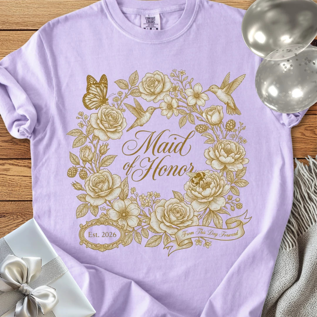 Maid of Honor - Premium Wedding T-Shirt