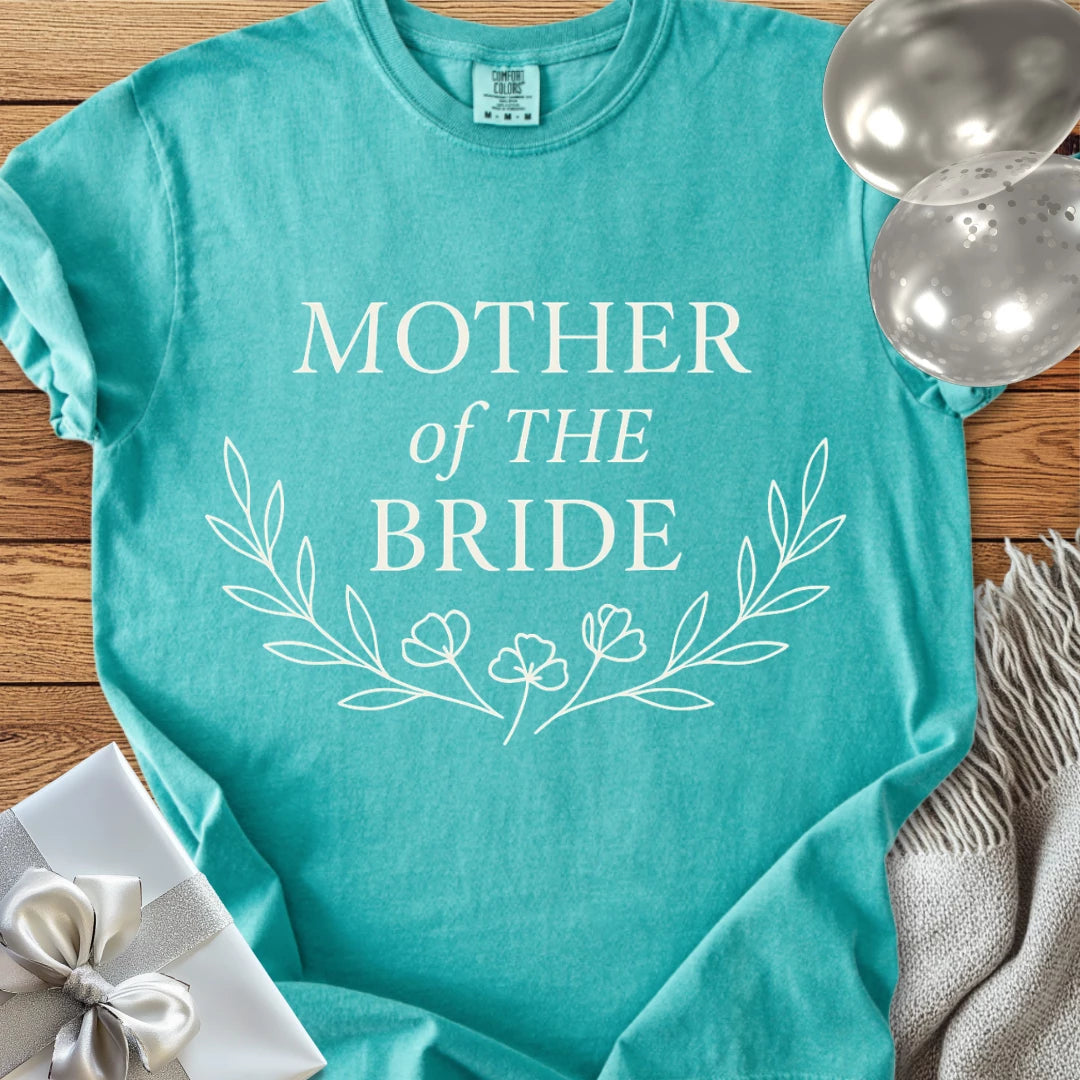 Mother of the Bride - Premium Bloom Bridal Party T-Shirt