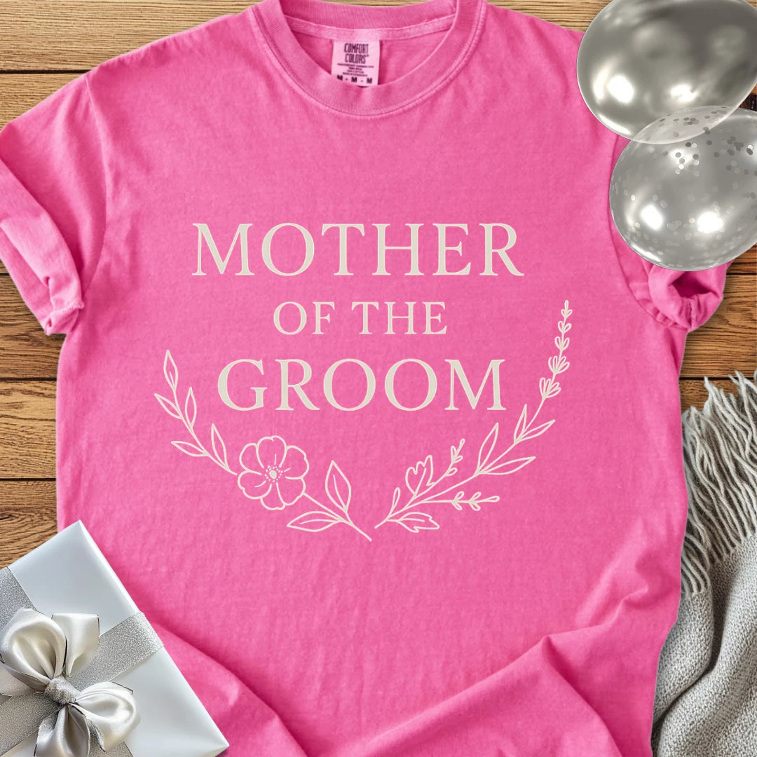 Mother of the Groom - Premium Bloom Bridal Party T-Shirt