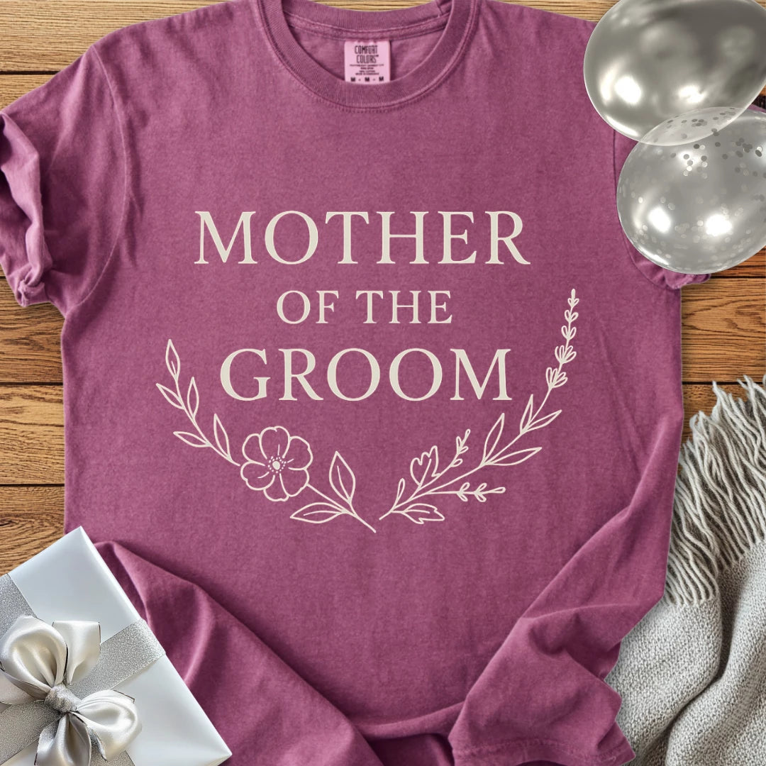 Mother of the Groom - Premium Bloom Bridal Party T-Shirt