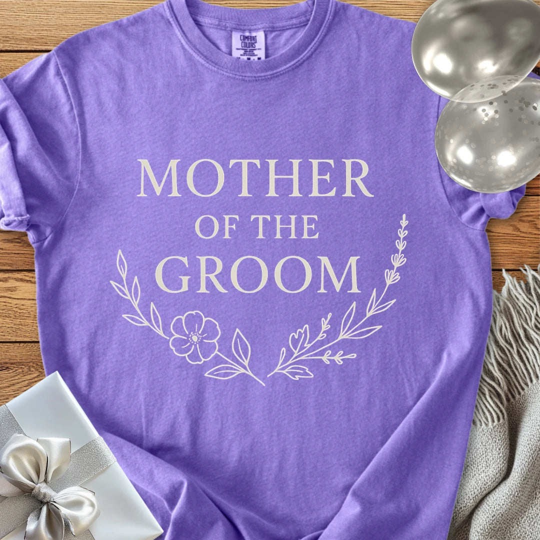 Mother of the Groom - Premium Bloom Bridal Party T-Shirt