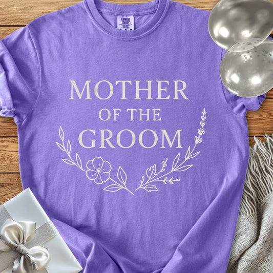 Mother of the Groom - Premium Bloom Bridal Party T-Shirt