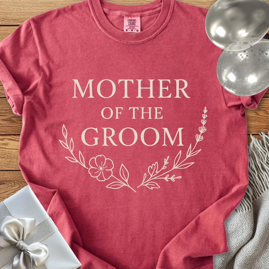 Mother of the Groom - Premium Bloom Bridal Party T-Shirt