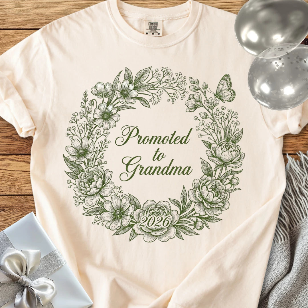 Promoted to Grandma 2026 - Premium New Baby T-Shirt