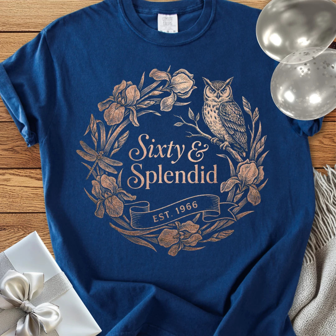 Sixty & Splendid, Est. 1966 - Premium 60th Birthday T-Shirt