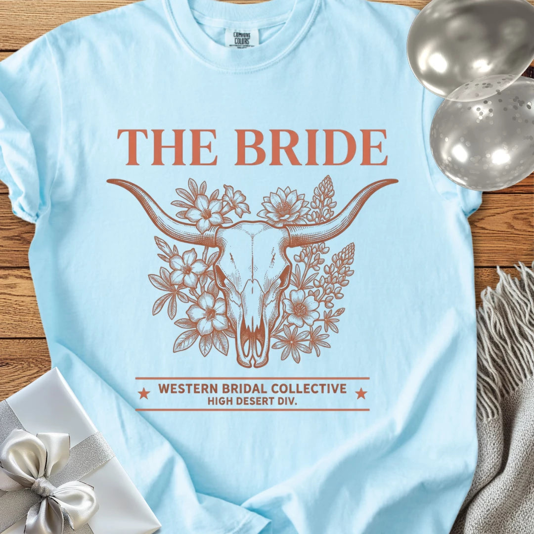 The Bride - Premium Western Style Wedding T-Shirt