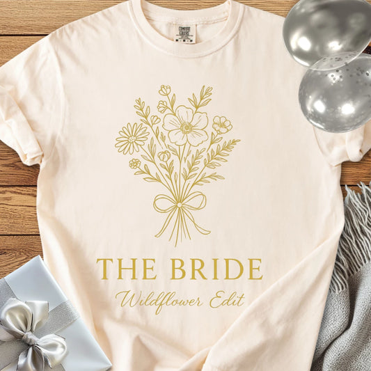 The Bride, Wildflower Edit - Premium Bridal Party T-Shirt