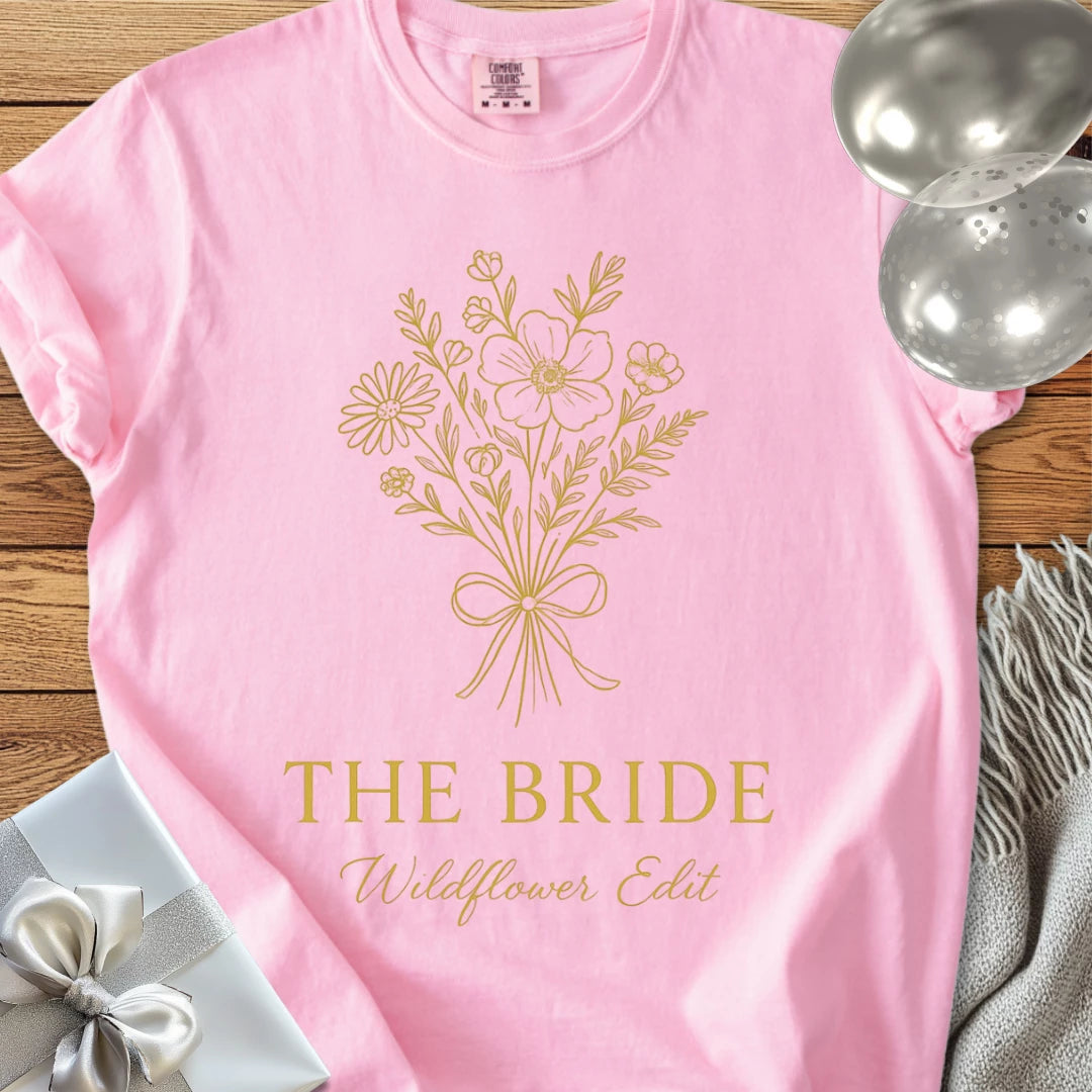 The Bride, Wildflower Edit - Premium Bridal Party T-Shirt