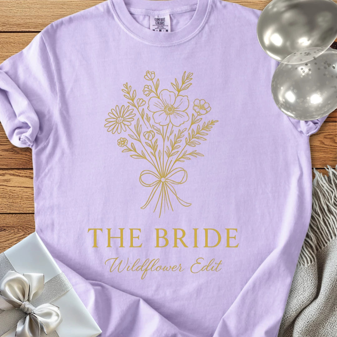 The Bride, Wildflower Edit - Premium Bridal Party T-Shirt