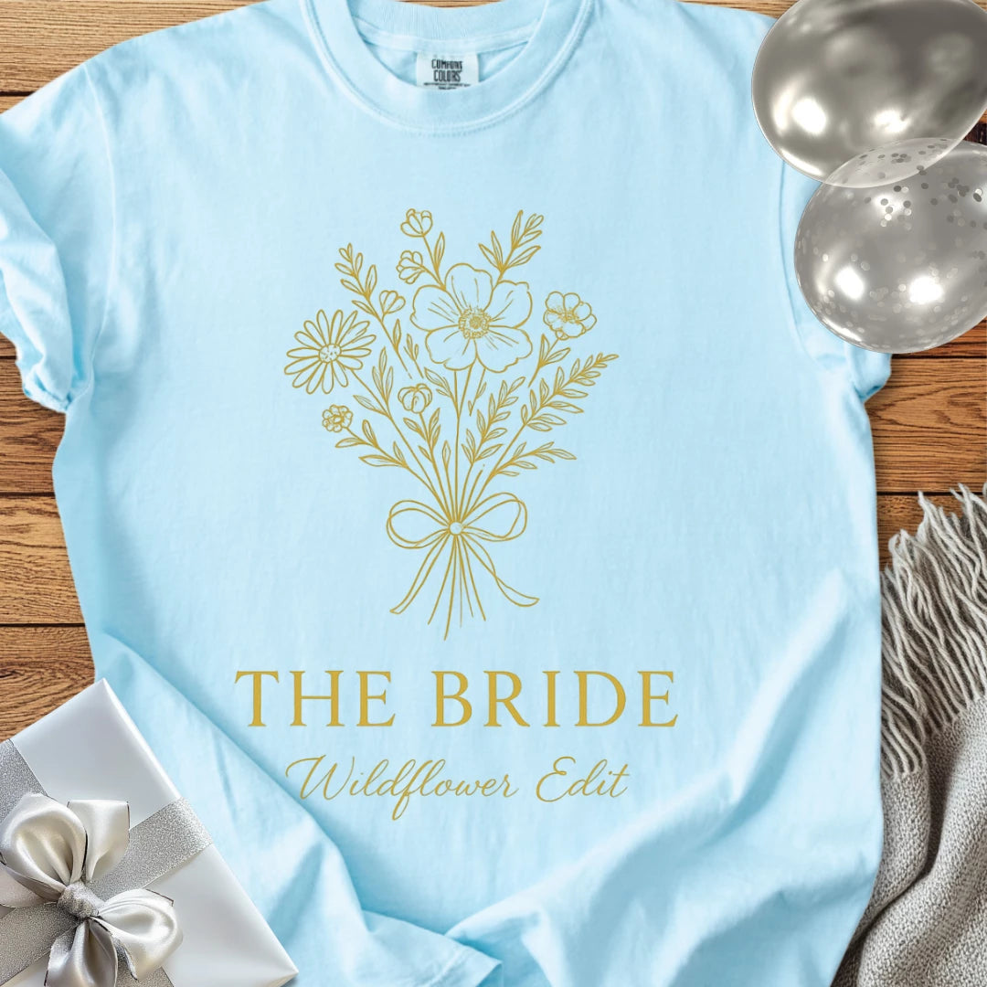 The Bride, Wildflower Edit - Premium Bridal Party T-Shirt