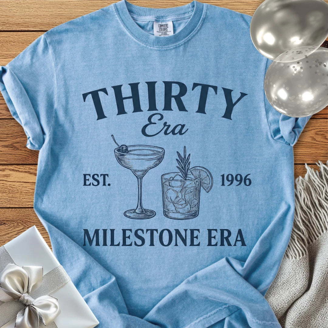 Thirty Era, Est. 1996, Milestone Era - Premium 30th Birthday T-Shirt