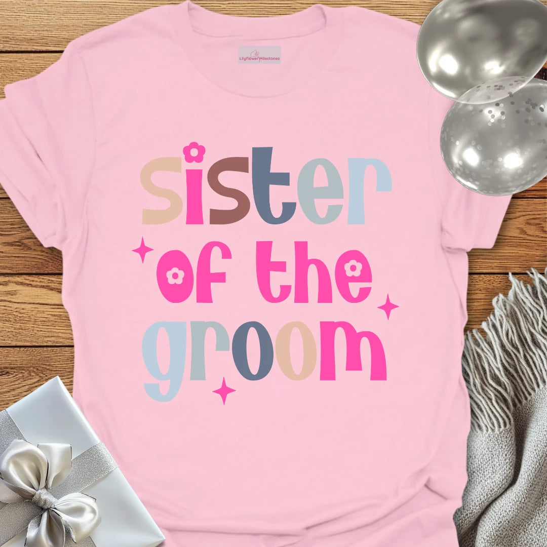 Sister of the Groom Wedding T-Shirt