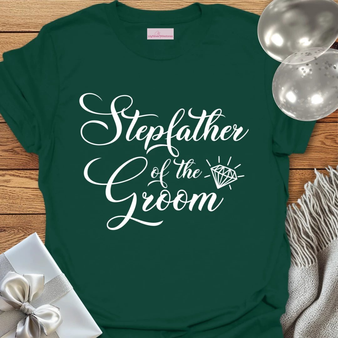 Step-Father of the Groom - Bridal Party T-Shirt