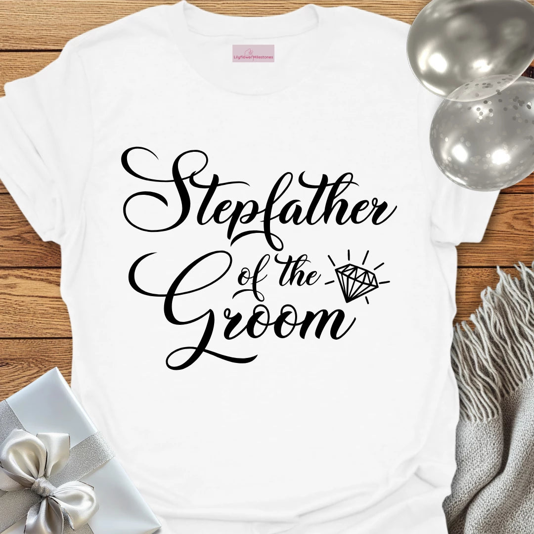 Step-Father of the Groom - Bridal Party T-Shirt