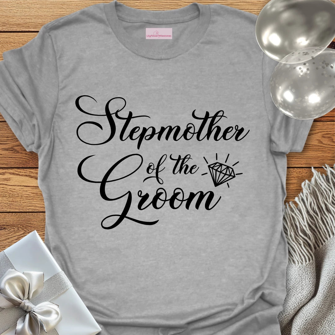 Step-Mother of the Groom - Bridal Party T-Shirt