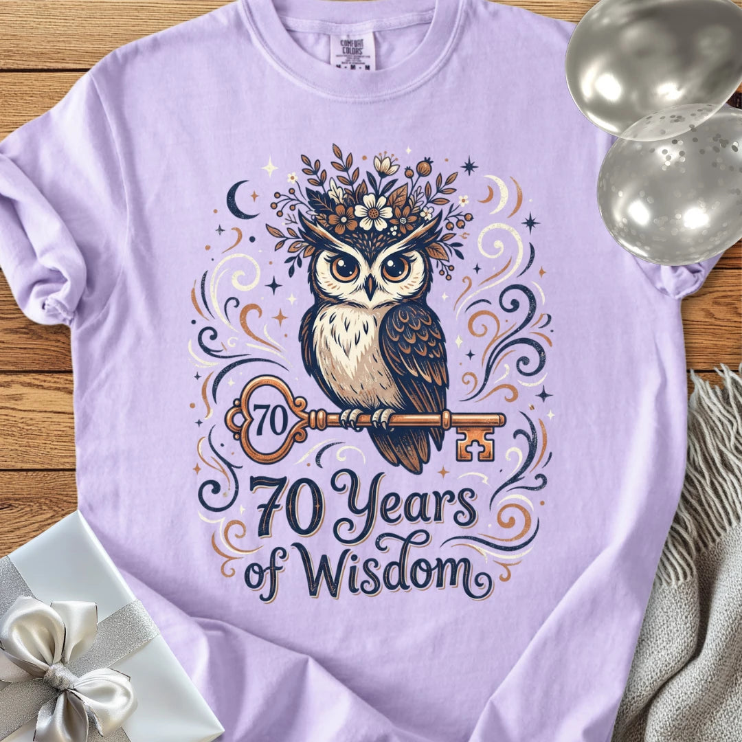70 Years of Wisdom - Premium 70th Birthday T-Shirt