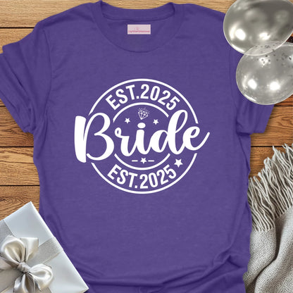 Bride, Est. 2025 - Wedding T-Shirt