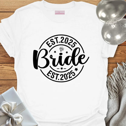 Bride, Est. 2025 - Wedding T-Shirt