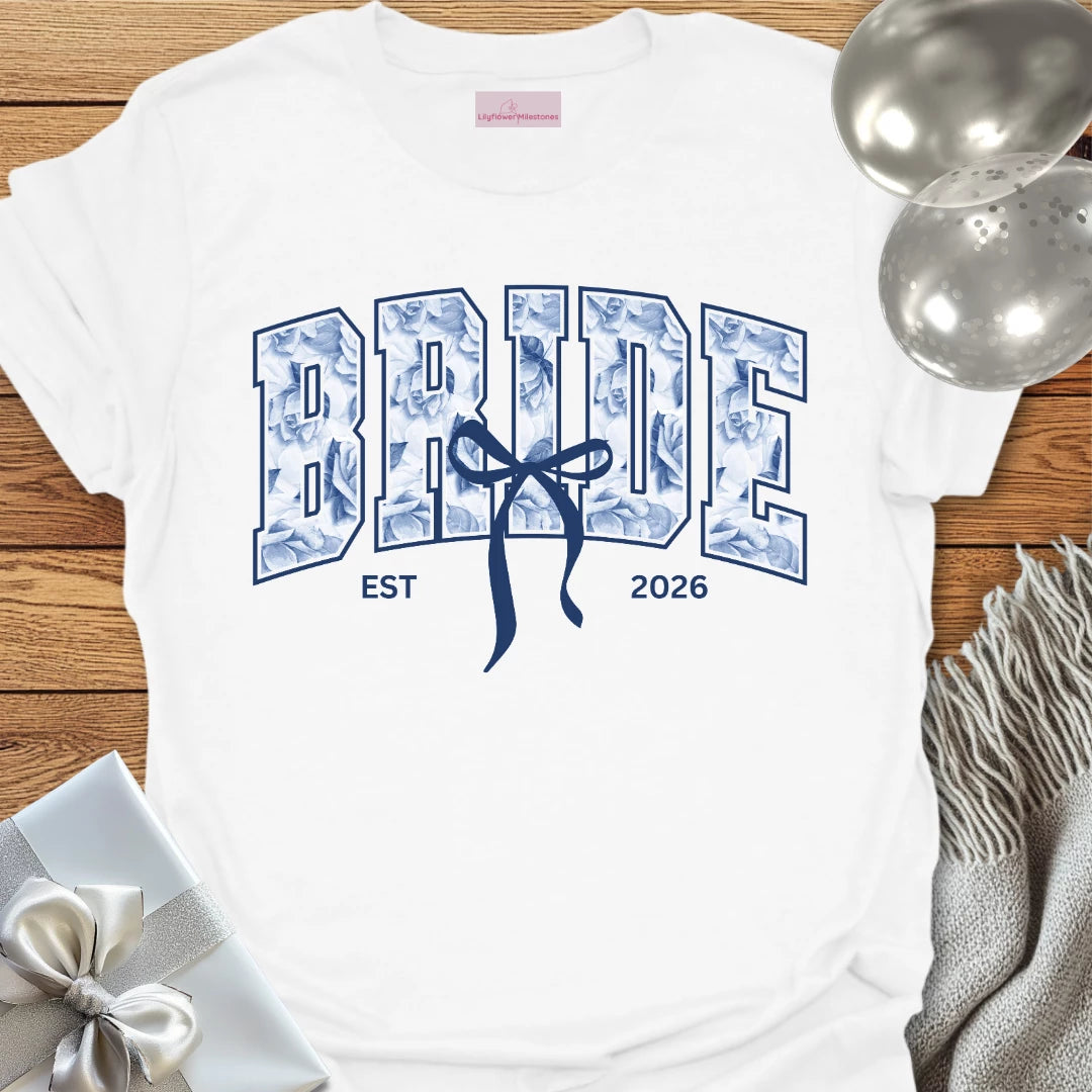 Bride, Est 2026 - Wedding T-Shirt