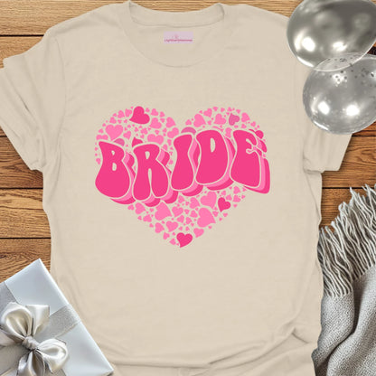 Bride (Pink Heart) - Wedding T-Shirt