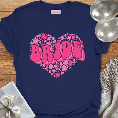 Bride (Pink Heart) - Wedding T-Shirt