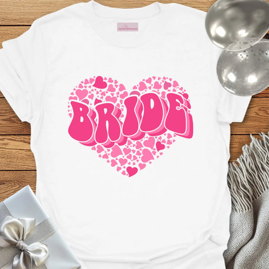 Bride (Pink Heart) - Wedding T-Shirt