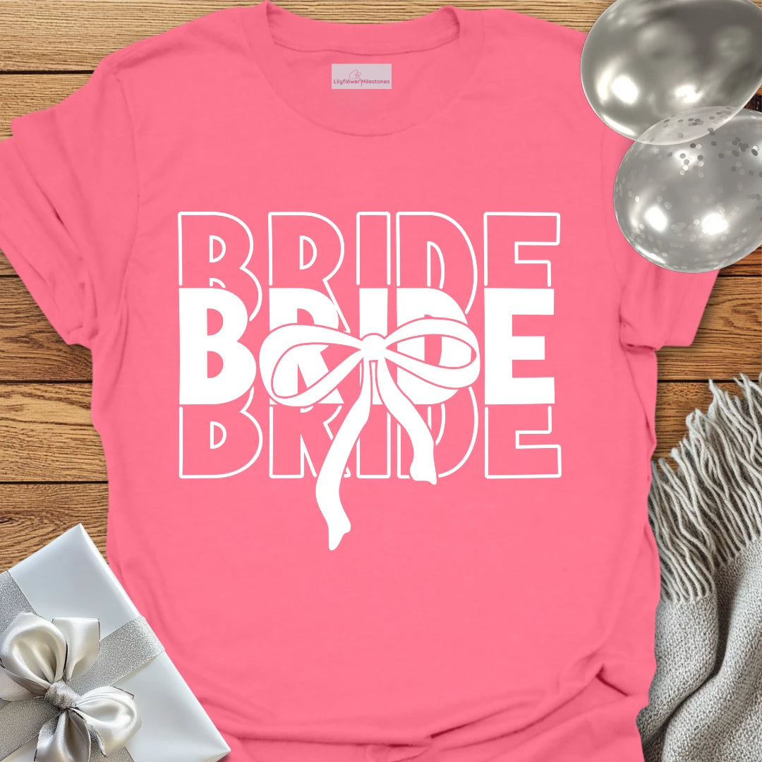 Bride (Bow) - Bridal Party T-Shirt