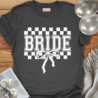 Bride (chequered) - Bridal Party T-Shirt