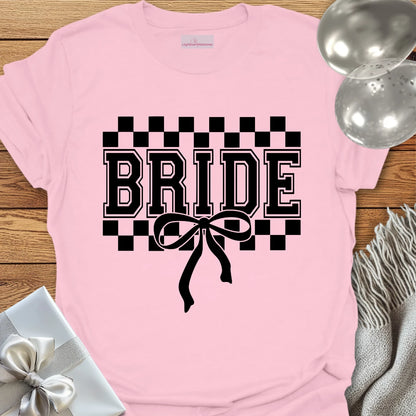 Bride (chequered) - Bridal Party T-Shirt