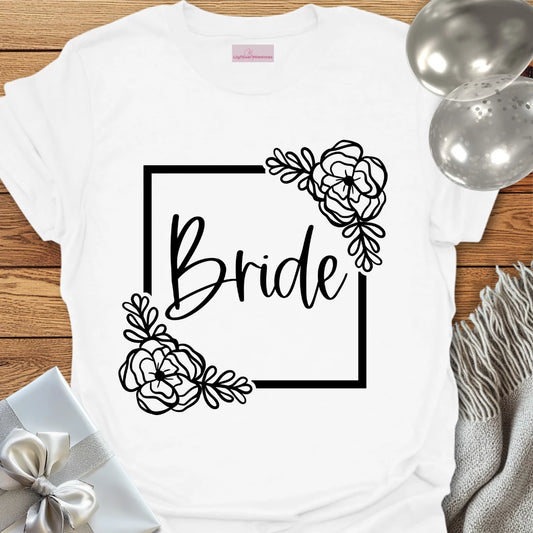 Floral Bride Bridal Party T-Shirt
