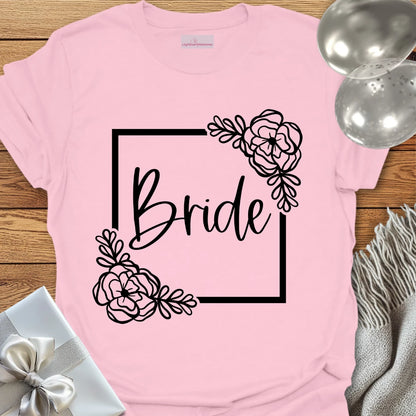 Floral Bride Bridal Party T-Shirt