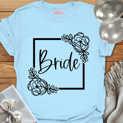 Floral Bride Bridal Party T-Shirt