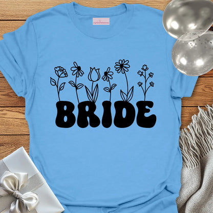 Bride (Wildflowers) - Bridal Party T-Shirt
