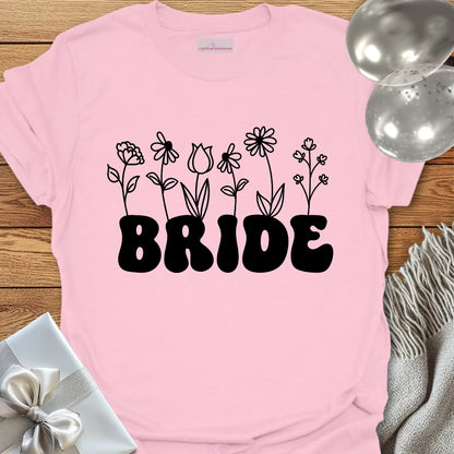 Bride (Wildflowers) - Bridal Party T-Shirt
