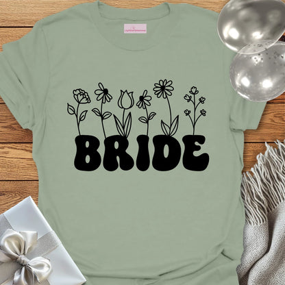 Bride (Wildflowers) - Bridal Party T-Shirt