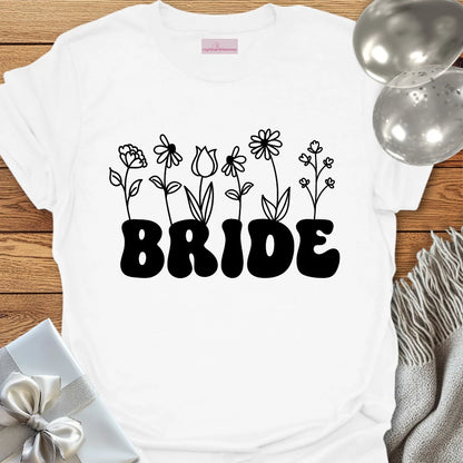 Bride (Wildflowers) - Bridal Party T-Shirt