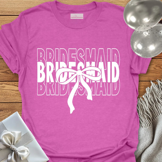 Bridesmaid (Bow) - Bridal Party T-Shirt