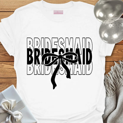 Bridesmaid (Bow) - Bridal Party T-Shirt