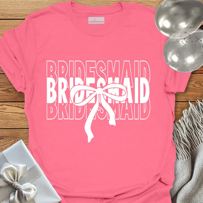 Bridesmaid (Bow) - Bridal Party T-Shirt