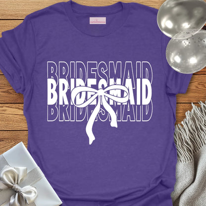 Bridesmaid (Bow) - Bridal Party T-Shirt