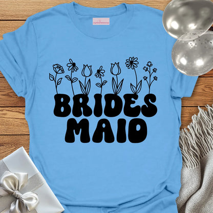 Bridesmaid (Wildflowers) - Bridal Party T-Shirt