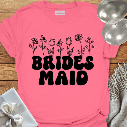 Bridesmaid (Wildflowers) - Bridal Party T-Shirt