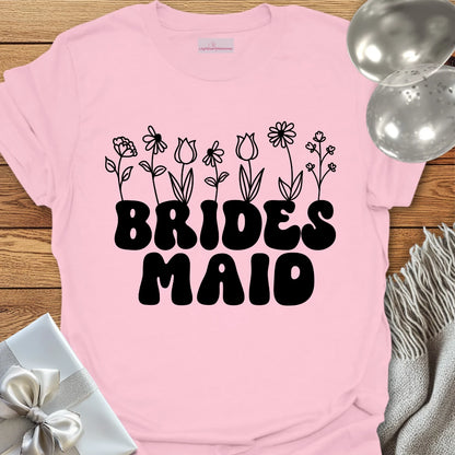 Bridesmaid (Wildflowers) - Bridal Party T-Shirt