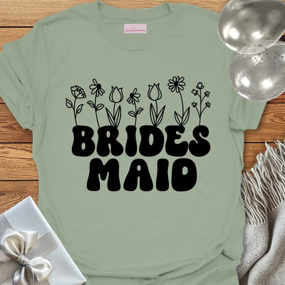 Bridesmaid (Wildflowers) - Bridal Party T-Shirt